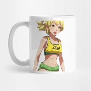 Blonde Girl Running Mug